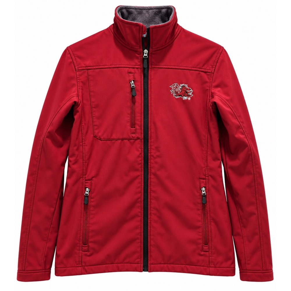Knights Apparel South Carolina Gamecocks Red Softshell Fleece Jacket Mens Small